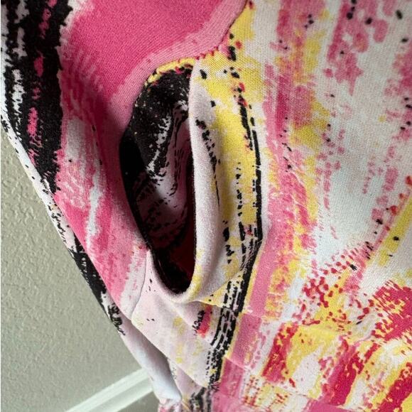 URBANAGE Vibrant Lounge Dress Sz 1X Dramatic Hippie Retro 70s Lagen Look Relaxed - Picture 3 of 8